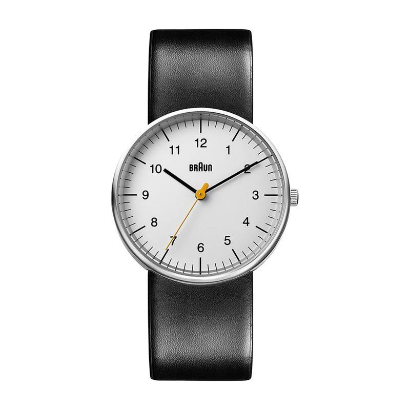 BN0021 Classic Watch (White Dial, Black Leather)